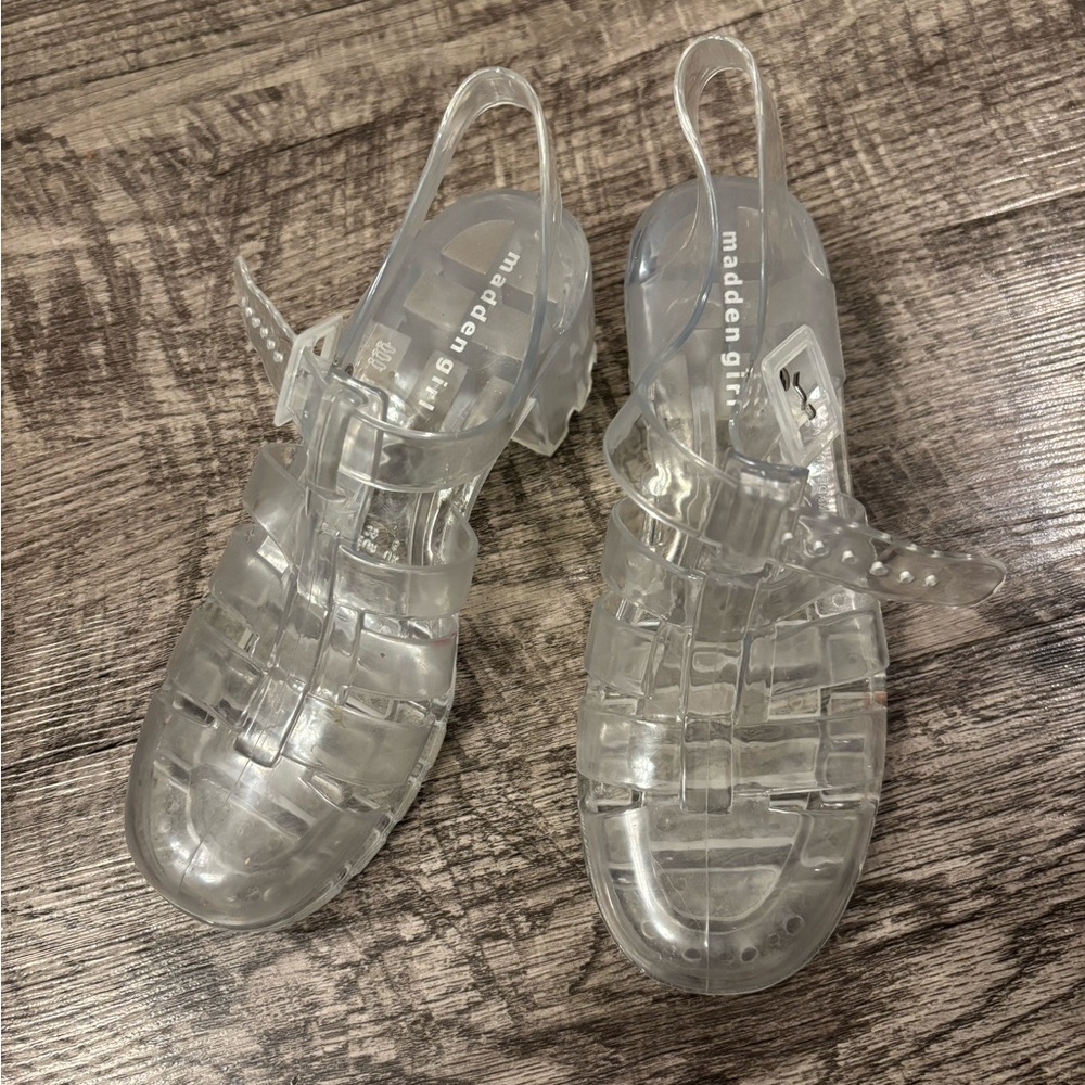 Madden Girl Clear Jelly Sandals